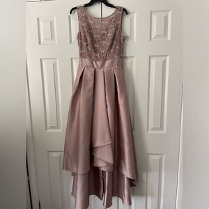 Ignite Evenings Mushroom Colored Maxi Dress Size 14